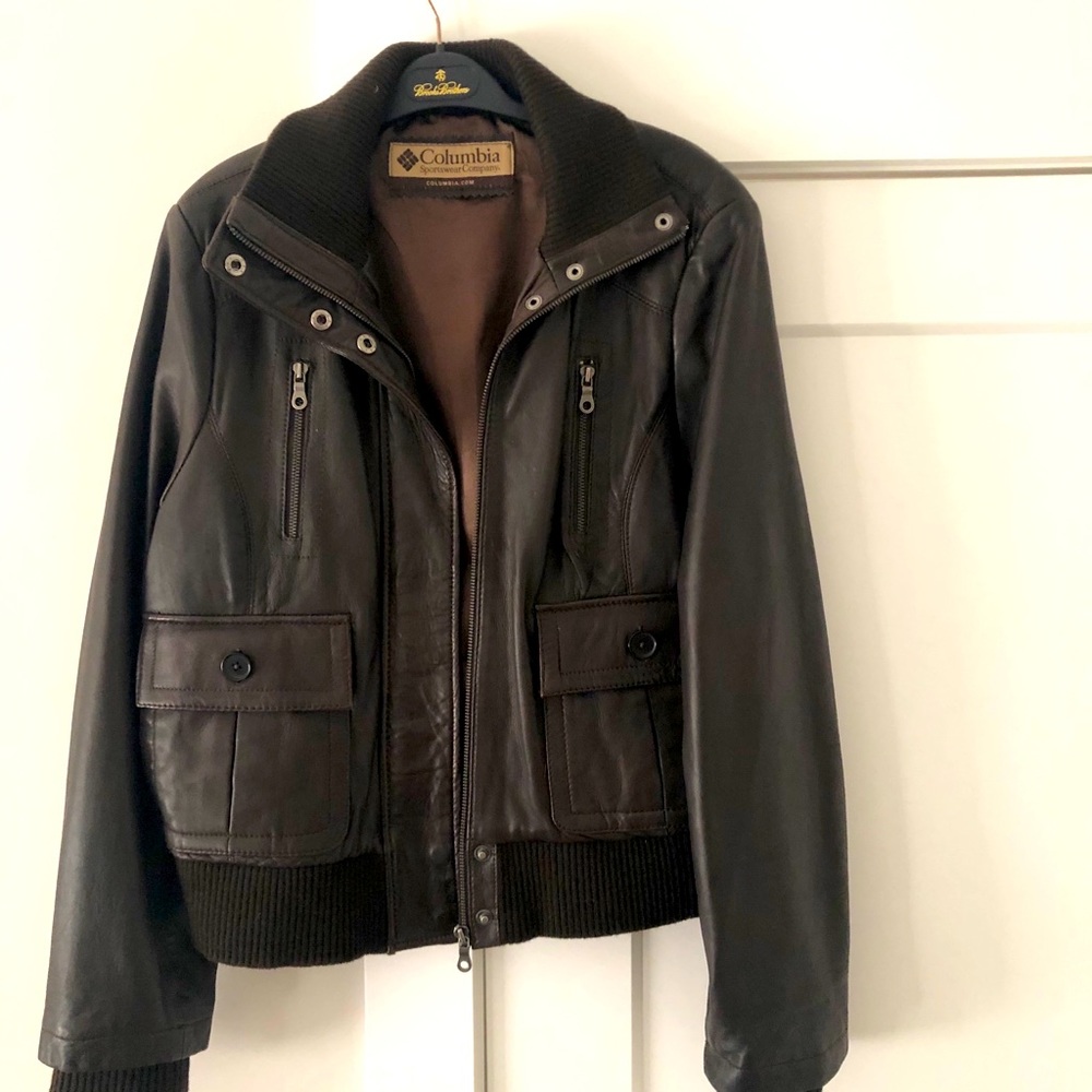 Leather biker jacket - Picture 2 of 8